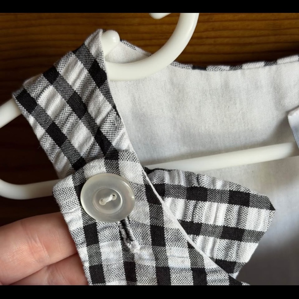 Vintage sunflower & lady bug gingham dress size 6 - Picture 3 of 4